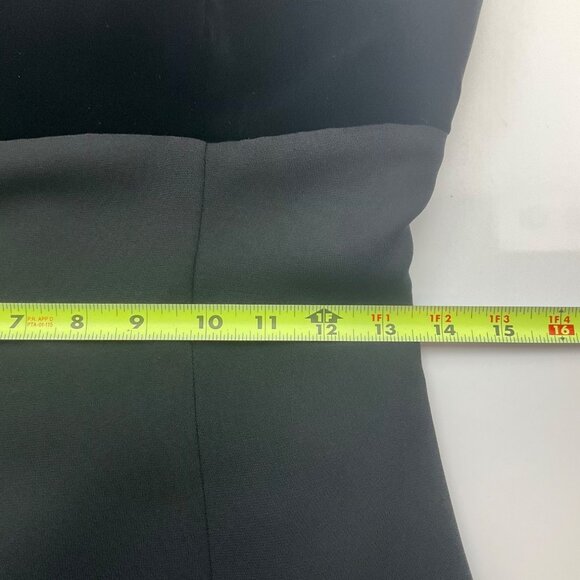 VTG Andrea Polizzi Rex Lester Small Black Halter Formal Gown Dress Velvet Goth - Picture 11 of 16